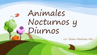 Animales Nocturnos y Diurnos [upl. by Goldy323]