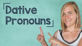 The Dative Case in German  Part 3 Personal Pronouns  A1A2 with Jenny [upl. by Leirol]