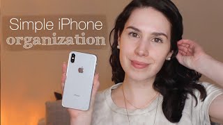 Simple iPhone Organization Tips  Minimalist Tech Talk  Easy Digital Organization amp Declutter Ideas [upl. by Anicart]