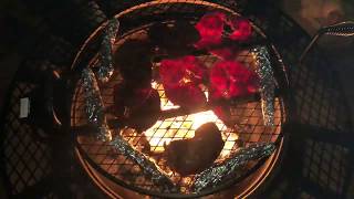 SouthWestern Carne Asada on Big Horn Ranch Fire Pit [upl. by Woodall]