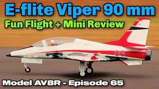 EFlite Viper 90mm EDF Jet BNF Basic with AS3X and SAFE Select  Model AV8R Fun FlightMini Review [upl. by England26]