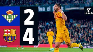 BETIS 2 vs 4 FC BARCELONA  LALIGA 202324 MD21 [upl. by Mcdowell]