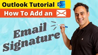 How to Setup A Signature in Outlook  Microsoft Outlook Tutorial [upl. by Hsivat]