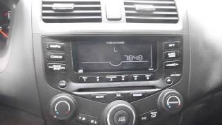 Honda Accord Radio Unlock Instructions and Codes [upl. by Laina995]