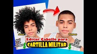 SOLUCIÓN de corte de cabello para CARTILLA MILITAR Método fácil [upl. by Enitsenrae438]