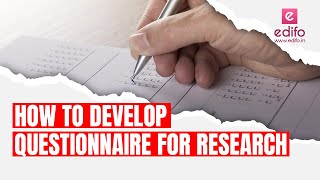 How to develop and design questionnaire for research [upl. by Guild281]