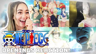 FIRST TIME REACTING to ALL ONE PIECE OPENINGS 126 [upl. by Gussy]