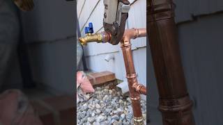 replacing a gate valve that would not shut off all the way🔧💦 plumber plumbing [upl. by Nomrac]