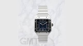 CARTIER サントス ドゥ カルティエ LM WSSA0030 ブルー [upl. by Leamaj742]