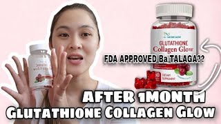 AFTER 1MONTH REVIEW NATURE GLOW GLUTATHIONE COLLAGEN GLOW ORGANIC GUMMIES [upl. by Ytsirc558]