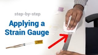 How to Apply a Strain Gauge  Tutorial Stainless Steel Flat [upl. by Neirual506]