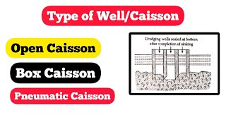 Type of Caisson  Open Caisson Box Caisson Pneumatic Caisson  Foundation Engineering [upl. by Isolde]