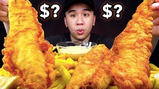 ASMR 650 vs 50 FISH amp CHIPS MUKBANG Extreme Crunchy Sounds NO TALKING  BUN ASMR [upl. by Parrish]