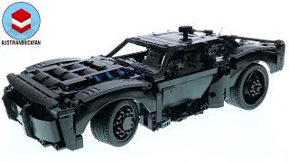 LEGO Technic 42127 The Batman Batmobile  LEGO Speed Build Review [upl. by Caprice]