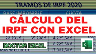 💰 Calculo del IRPF 2020 con Excel  Uso avanzado de BUSCARV [upl. by Box]