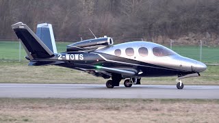 Cirrus SF50 Vision Jet TakeOff and Landing [upl. by Nniroc]