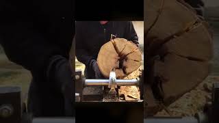 Chopping Firewood Axe Shorts Woodcutter Woodwork Bushcraft [upl. by Dnomso]