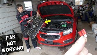 WHY RADIATOR FAN DOES NOT WORK ON CHEVROLET CRUZE SONIC COOLING FAN NOT WORKING [upl. by Fernyak]