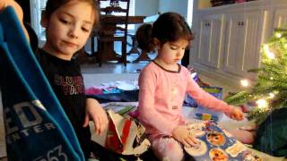 Christmas Morning 2010 with Scarlett amp Ava Part 2 of 3 [upl. by Etteuqaj]