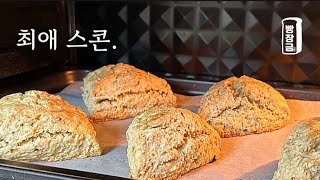 세상에서 제일 맛있는😋 오트밀 스콘 만들기 oatmeal scone recipe [upl. by Nodearb]