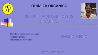 Questão UFC  CE  Solubilidade de compostos orgânicos  Compostos fenólicos [upl. by Lerual]