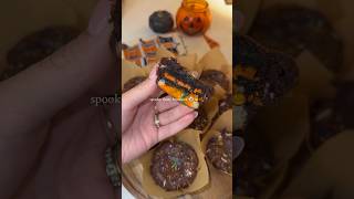 Spooky Slutty Brownies 👻🎃🍂 recipe in pinned comment below ⬇️ cooking recipe food [upl. by Ahsinaw]