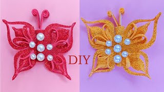 make a paper beautiful butterfly craft  easy to make paper craft [upl. by Ynar]