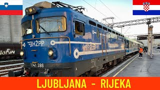 Cab ride Ljubljana  Rijeka Slovenian amp Croatian Railways  train drivers view in 4K [upl. by Victory121]