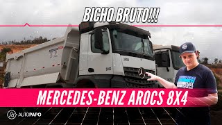 MercedesBenz Arocs 8x4 o gigante offroad em ação [upl. by Eilama]