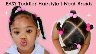 Ponytail Cornrow  Hairstyles for Little Girls  Natural Hairstyle [upl. by Amand83]