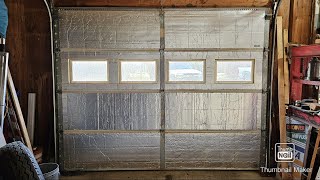 Insulating Metal Garage Door  R13  NONINSULATED DOOR [upl. by Ratep]