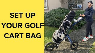 How to SET UP your Golf Cart Bag [upl. by Ramsden]