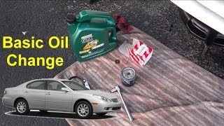 How to change the oil and filter in the Lexus ES 330  VOTD [upl. by Ttezzil]