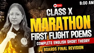 First Flight Poems Complete Revision Class 10th English Boards Exam 202324 with Deepika Maam [upl. by Nena]