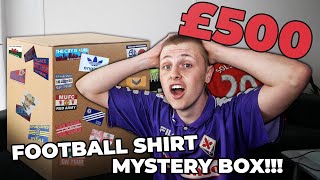 UNBOXING A £500 RETRO FOOTBALL SHIRTS MYSTERY BOX SENSATIONAL [upl. by Eiramyllek104]