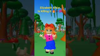 Elizabeth Afton Dancing  roblox music shorts fnafsisterlocation elizabethafton [upl. by Nathalia]