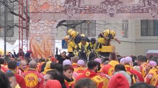 Battaglia arance in piazza Rondolino  domenica 15 febbraio  Carnevale Ivrea 2015 [upl. by Leehar]