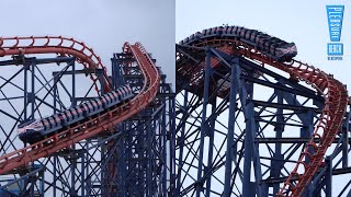 The Big One is TESTING  Blackpool Pleasure Beach PreSeason 2023 [upl. by Neliac]