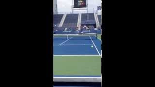 Marin Cilic and Goran Ivanisevic US open 2014 [upl. by Naloc]