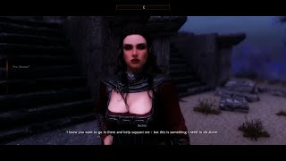 Skyrim  Serana Dialogue Addon  SDA MOD  Playthrough  104 Serana meets Valerica [upl. by Nashbar575]