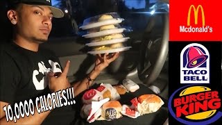 10000 CALORIE CHALLENGE  EPIC CHEAT MEAL [upl. by Enelrats332]