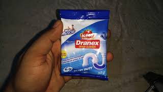 How to clean blocked  Jam drain pipes  Dranex drain cleaner [upl. by Shere]