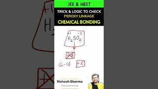 How to check Peroxy Linkage  chemicalbonding chemistry neet jee iitjee iit neet2024 shorts [upl. by Duffy383]