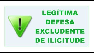 LEGÍTIMA DEFESA EXCLUDENTE DE ILICITUDE ISENÇÃO DA PENA ABSOLVIÇÃO SUMÁRIA DEFESA PRELIMINAR CP [upl. by Mariska]