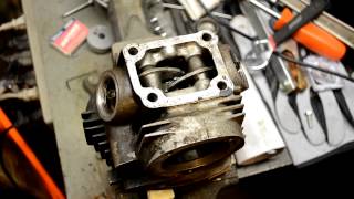 1973 Honda ST90  Part 3 Stripping Cylinder Head [upl. by Bascomb]