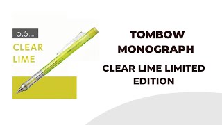 Tombow Monograph Clear Lime [upl. by Kwabena]