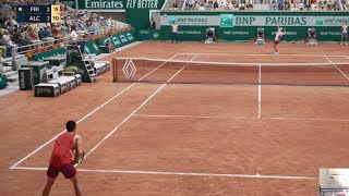 Top Spin 2k25  The BEST Court Level gameplay  no HUD realistic point 😍🔥🎮🎾 [upl. by Anella]