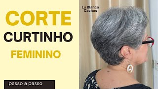 Corte feminino Curtinho Em Degrade [upl. by Yneffit]