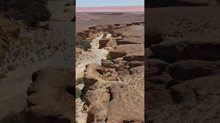 Sesriem Canyon Namib Naukluft Park 4K Aerial Video Sossusvlei Nambia [upl. by Amat678]