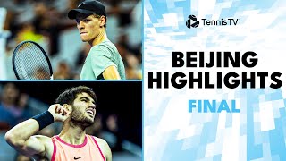 Jannik Sinner vs Carlos Alcaraz For The Title 🏆  Beijing 2024 Final Highlights [upl. by Scoville]